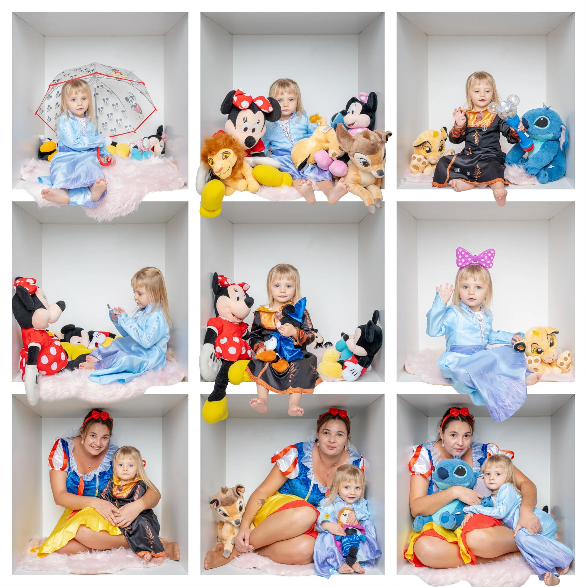 Family Box photo de famille originale en studio Photographe sur Rouen Normandie Thême Disney